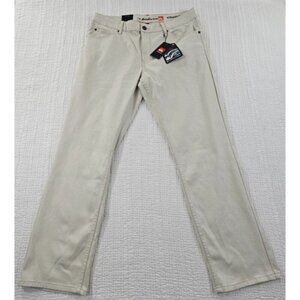 NEW Quicksilver Jeans Men's 36x32 Relaxed Straight Fit Silver Birch NWT Classic